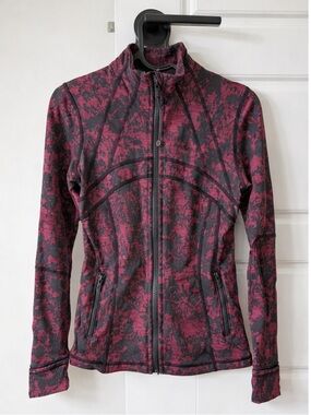 lululemon athletica Pink and Black Full-Zip Define Jacket